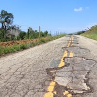 Cracks in the road