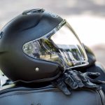 helmet and motorcycle